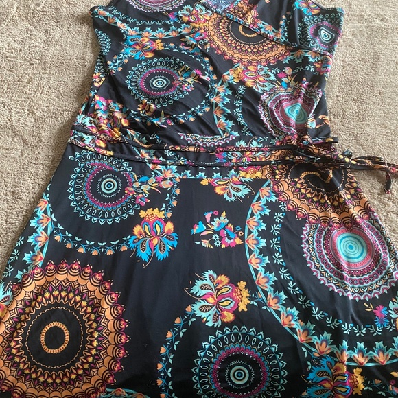 Chic Bohemian Black Mini Dress - Picture 5 of 9
